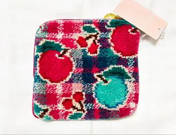 페이러 FEILER 레트로 후르츠 체크 파우치 라이트 와인