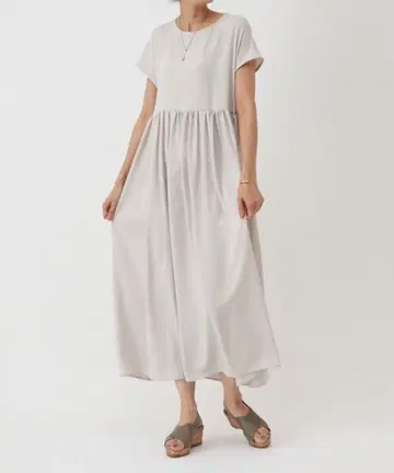 비어즐리 프렌치 개더 원피스