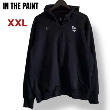 새상품급 IN THE PAINT 블랙 집업 후드티 XXL 자수