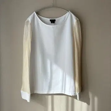 띠어리 theory 실크 혼방 블라우스 화이트