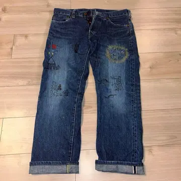 BRUNABOINNE 자수 청바지