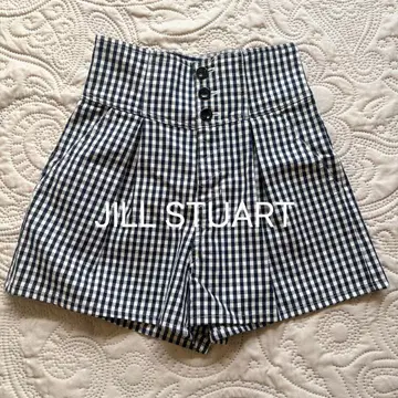 질 스튜어트 깅엄 체크 숏팬츠