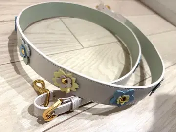 AETHER 꽃 모티브 벨트 화이트