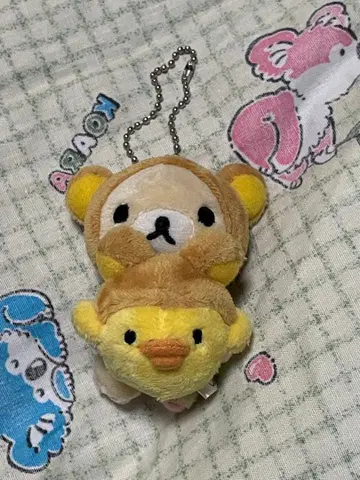 코리락쿠마 키이로이토리 스트랩 산엑스 san-x