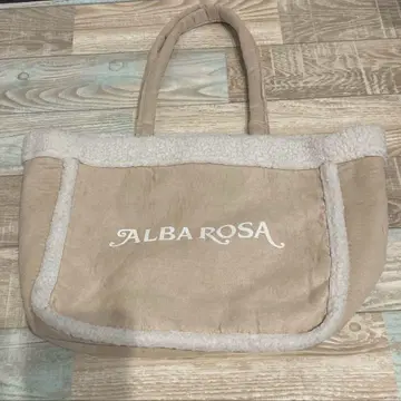 ALBAROSA 베이지 무스탕 토트백 갸루