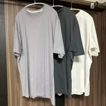 유니클로 +j 질 샌더 수피마 코튼 T셔츠 3개 세트