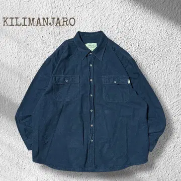 00s 킬리만자로 헤비 코튼 셔츠 플란넬 셔츠 2XLT 구제 의류