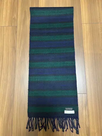 [ 미사용 새상품 ] 아쿠아 스큐텀 캐시미어 70% 타탄 체크 머플러