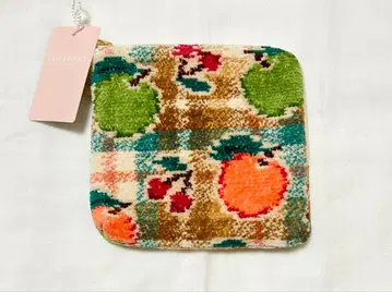 페일러 FEILER 레트로 후르츠 체크 파우치 베이지