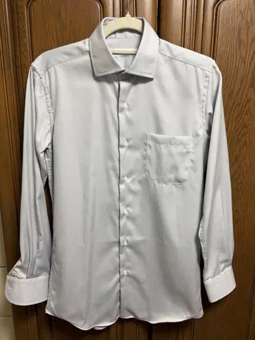 그린 라벨 릴랙싱 그레이 헤링본 이지케어 긴팔 와이셔츠