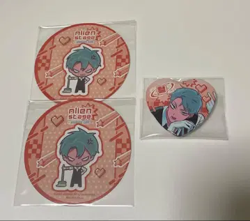 에이리언 스테이지 에이스테 애니카페 캔뱃지 코스터 티르