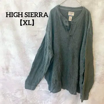 HIGH SIERRA [ XL ] 헨리넥 셔츠 차콜 그레이 넉넉한