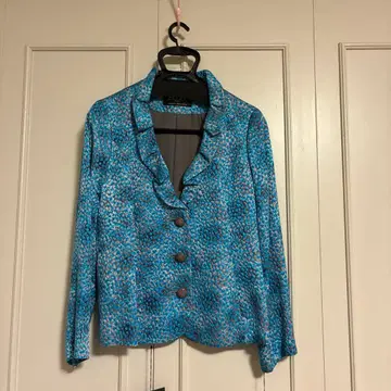 실크제 블루 계열 무늬 자켓 11호