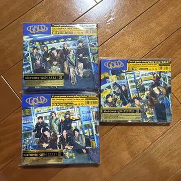 SixTONES GOLD 3매 세트 BluRay CD