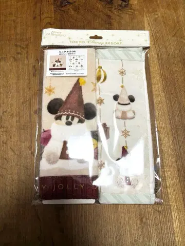 [미사용 새상품] 디즈니 리조트 크리스마스 릴린린 미니 타월
