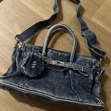 제이다 데님 토트백 미사용