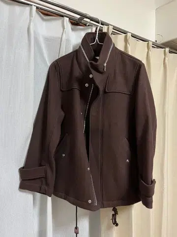 upper hights ARMY 울 스탠드 코트 샷 코트