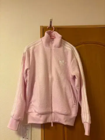 adidas 핑크 집업 저지 25aw