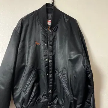 Birdie 블랙 바시티 자켓