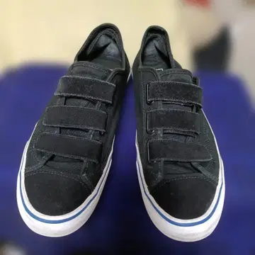 Vans 벨크로 721454 스웨이드 x 캔버스 블랙