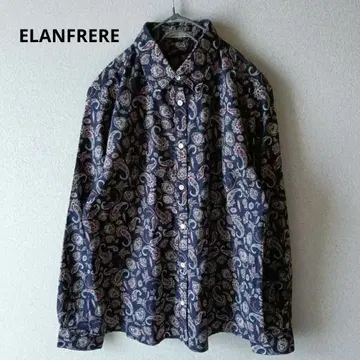 ELANFRERE 블라우스 리버티 코튼 페이즐리 일본제