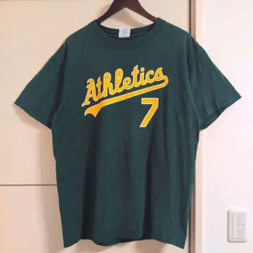 애슬레틱스 넘버링 T셔츠 크로스비 구제 의류 MLB 메이저리그
