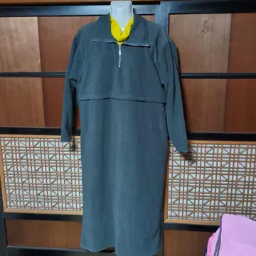 LEPSIM 플리스 절개 집업 롱 원피스 프리 사이즈 새상품