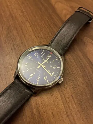 TIMEX 아날로그 손목시계 블루