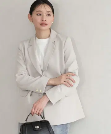 [ 새상품 ] TRUDEA 더블 브레스트 자켓 그레이쉬 베이지