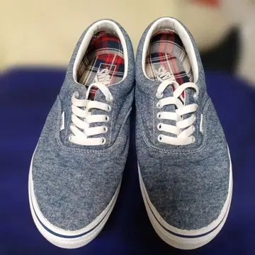 VANS 에라 V95N CHAMBRAY 면 소재 블루