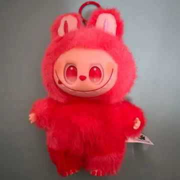 라부부 빨간 토끼 귀 봉제 인형