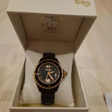 헬로키티 프리미엄 블랙 시계