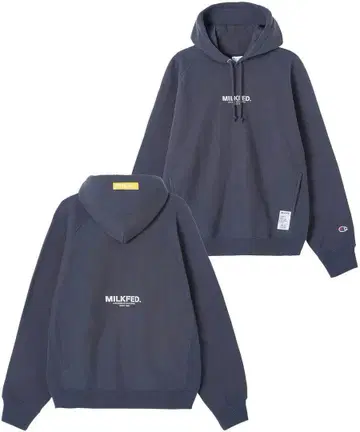 [ 새상품 ] 밀크페도 x 챔피온 콜라보 후드티 맨투맨 후디 네이비 S