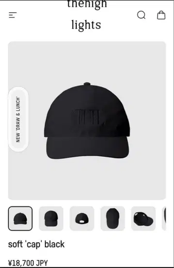 thehighlights 캡 더하이라이츠 캡 블랙