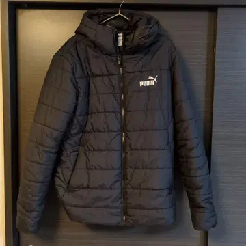 PUMA 후드 부착 다운 자켓 XL 블랙
