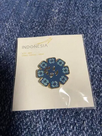 오사카 간사이 엑스포 인도네시아관 핀 배지
