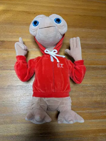 E.T. 빨간색 후드 부착 봉제 인형