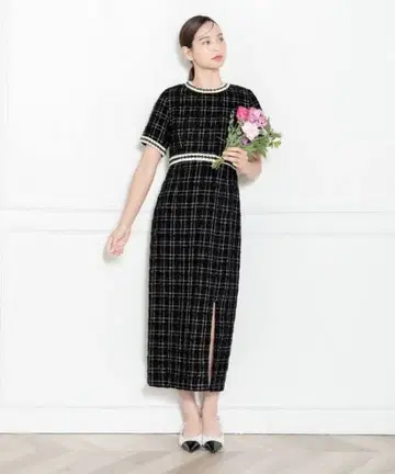 leja 트위드 원피스 타이트 드레스