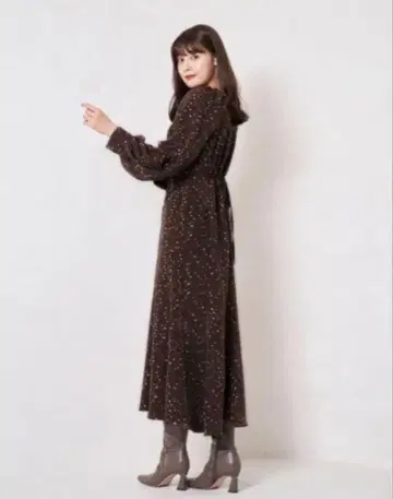 herlipto Slit Sleeve Floral Print Dress