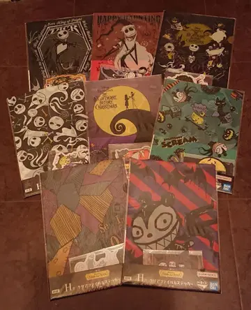 제일복권 나이트메어 비포 크리스마스 H상 클리어 파일&스티커 전종