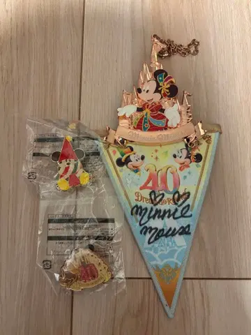 디즈니 40주년 가랜드 리루린린 핑 패치