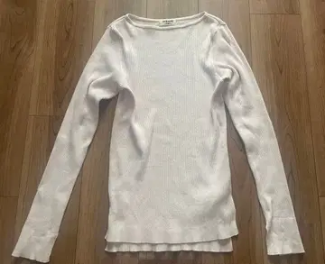 AURALEE 기가 보트넥 핑크