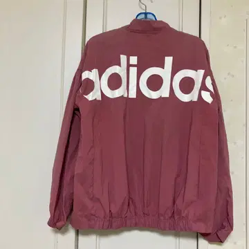 아디다스 나일론 자켓 핑크 계열 여성용 M 사이즈