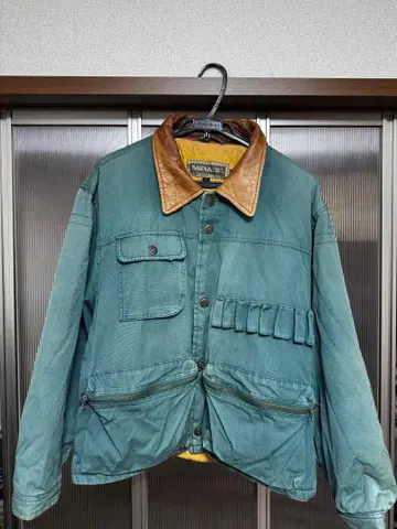 80s 헌팅 자켓 MIRAGE 그린 자켓 L 사이즈