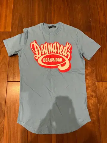 Dsquared2 데미지 라이트 블루 T셔츠 M 새상품