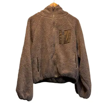 여성용 아프레 주르 보아 자켓 보아 자켓 아우터 브라운 F