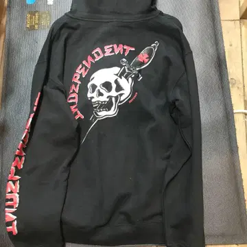 INDEPENDENT 인디펜던트 스컬 집업 후드티 L