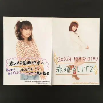 2264 모닝구무스메. 카메이 에리 브로마이드 2장 세트