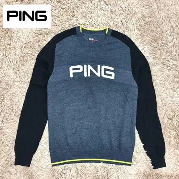 핑 PING 크루넥 스웨터 니트 긴팔 남성용 LL