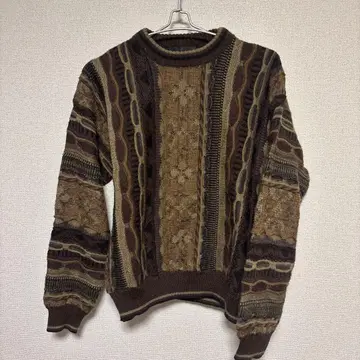 arnaldo bassini 패턴 편직 크루넥 스웨터